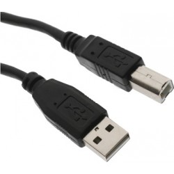 USB kabel 3,0 meter A-B 2.0 zwart
