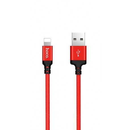 Hoco Charge&Synch Lightning Cable Red (1 meter)
