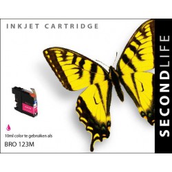 Brother LC121 LC123 HC MAGENTA compatible